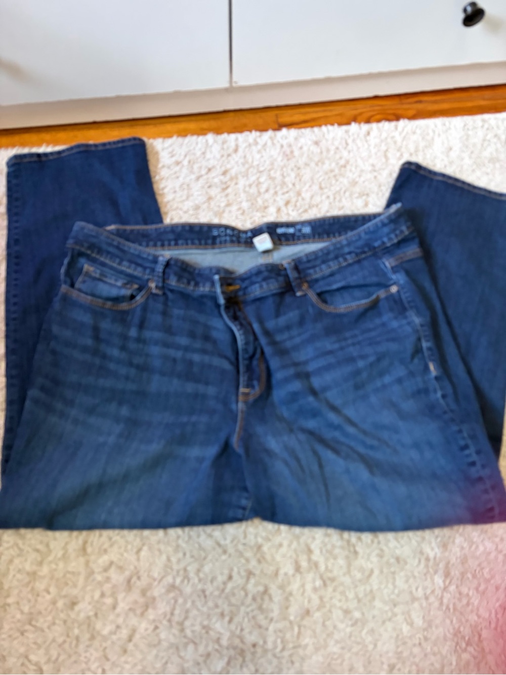 Sonoma Women's Boyfriend Jeans Blue Denim